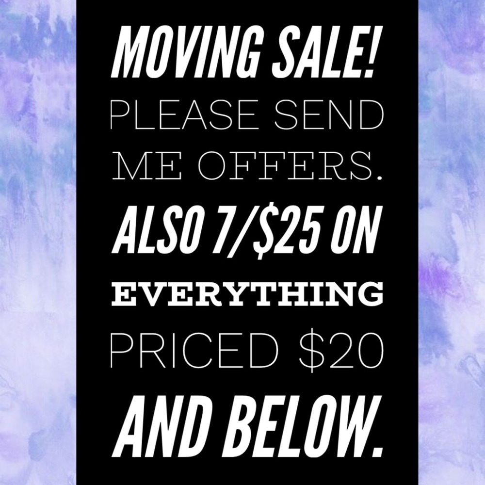 MOVING SALE, help me clear out🖤